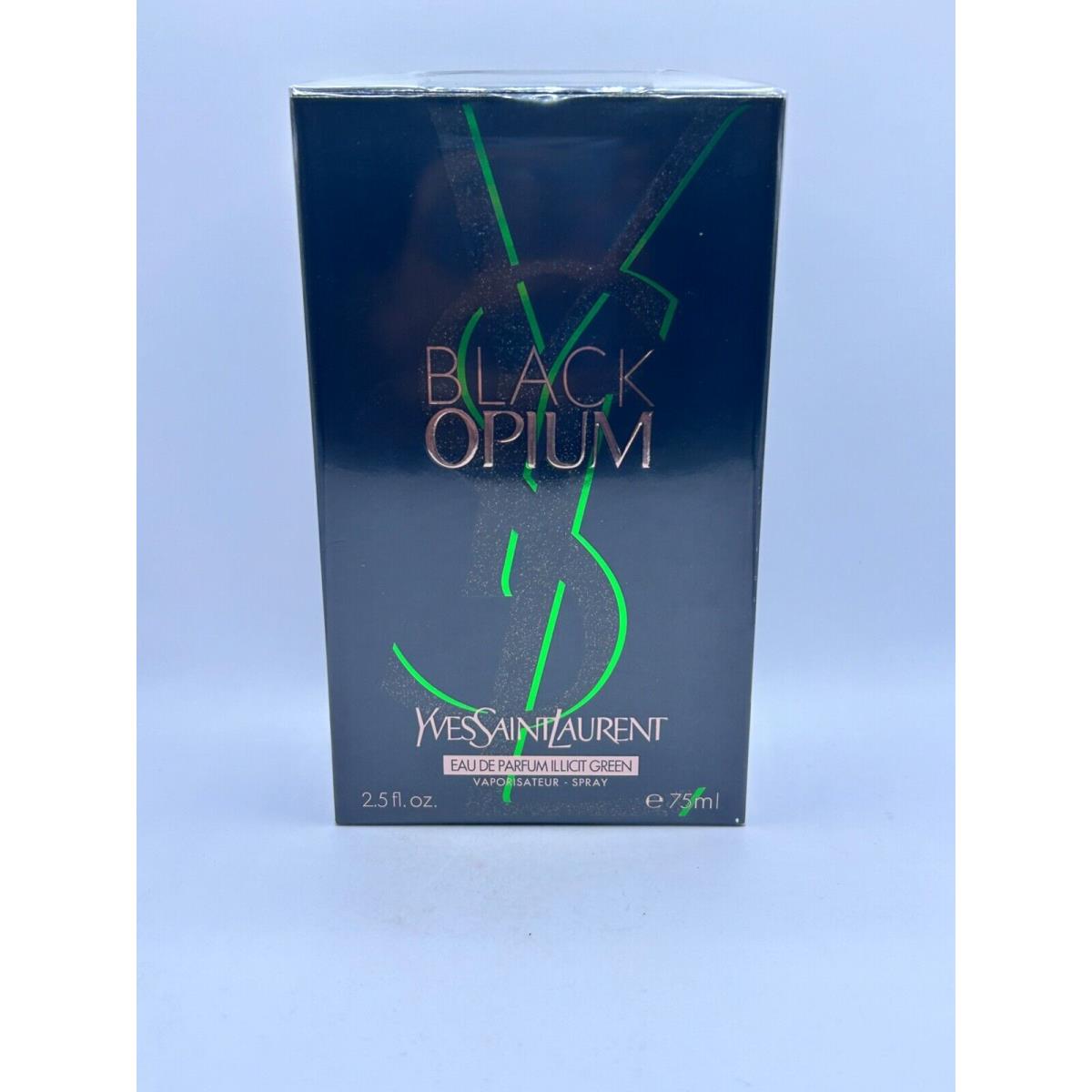 Yves Saint Laurent Black Opium 75ML Edp Illicit Green Spray Seal