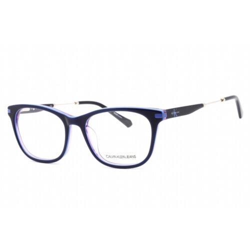 Calvin Klein Jeans Women`s Eyeglasses Navy/purple Full Rim Frame CKJ18706 408