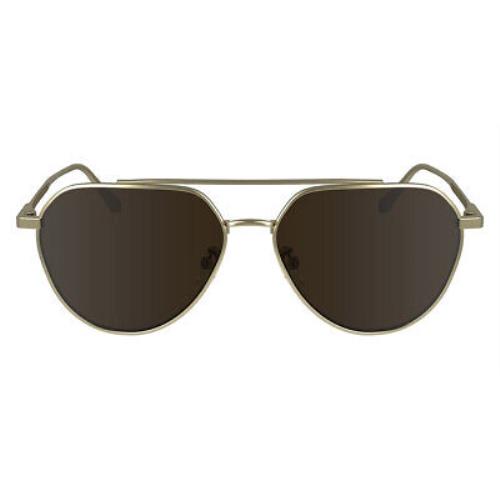 Calvin Klein CK24100S Sunglasses Unisex Matte Gold 57mm