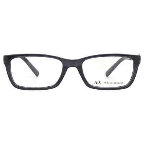 Armani Exchange Demo Rectangular Men`s Eyeglasses AX3007 8005 53 AX3007 8005 53