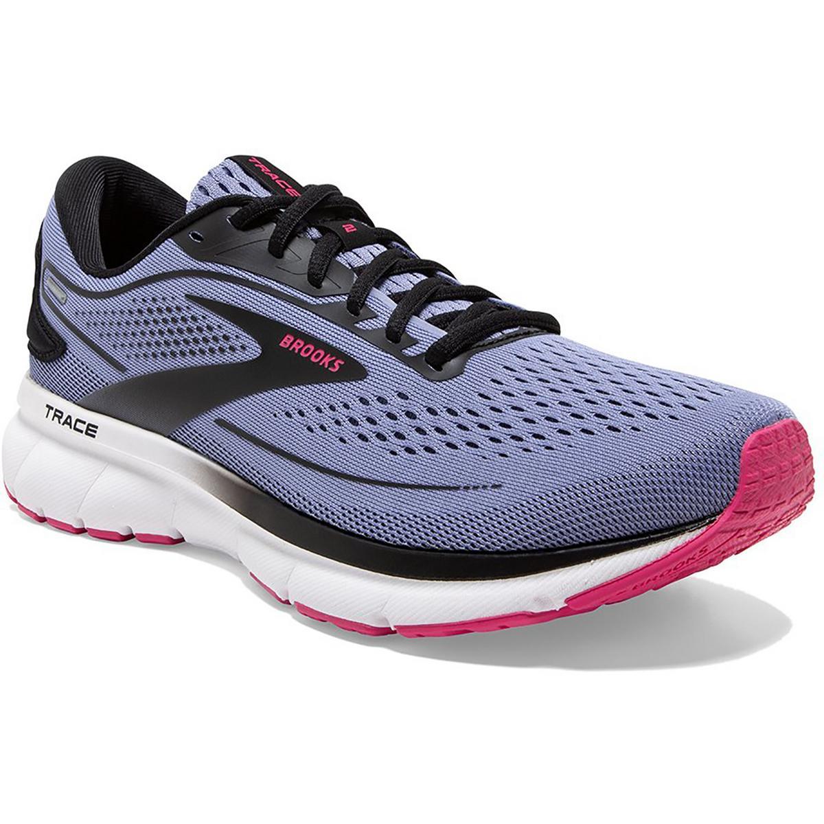 Brooks Womens Trace 2 Performance Fitness Running Shoes Sneakers Bhfo 3263 Purple Impression/ Black/Pink