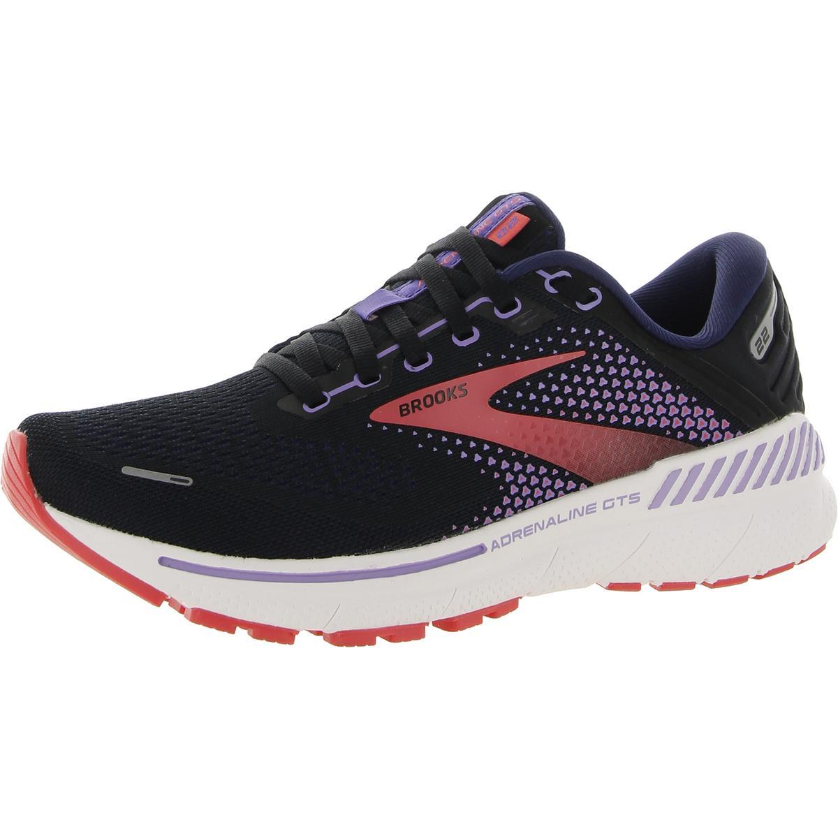 Brooks Womens Adrenaline Gts 22 Athletic and Training Shoes Sneakers Bhfo 7537 Black/Purple/Coral