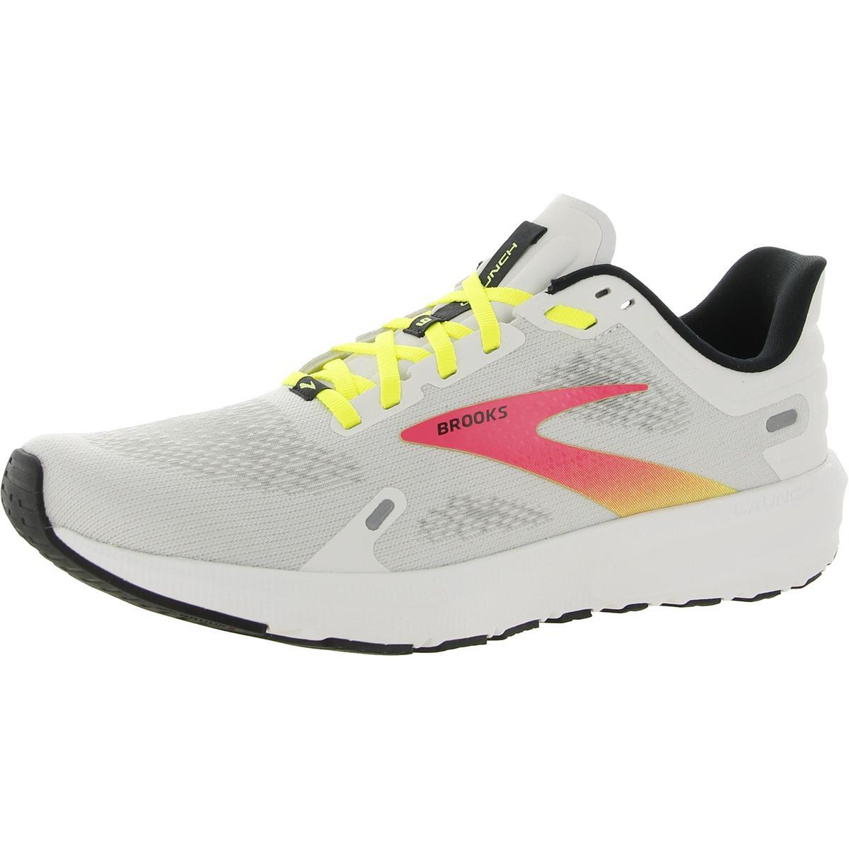 Brooks Womens Launch 9 Lace-up Athletic and Training Shoes Sneakers Bhfo 8050 Grey/Pink/Black