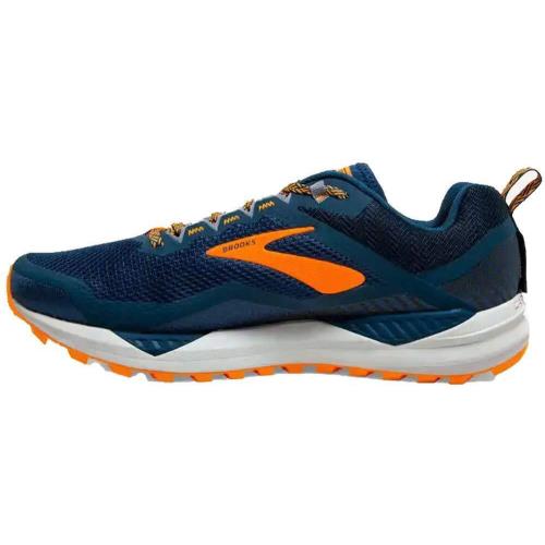 Brooks Men`s Cascadia 14 Running Shoes Sz_8.5_Poseidon Orange Grey - Poseidon Orange Grey