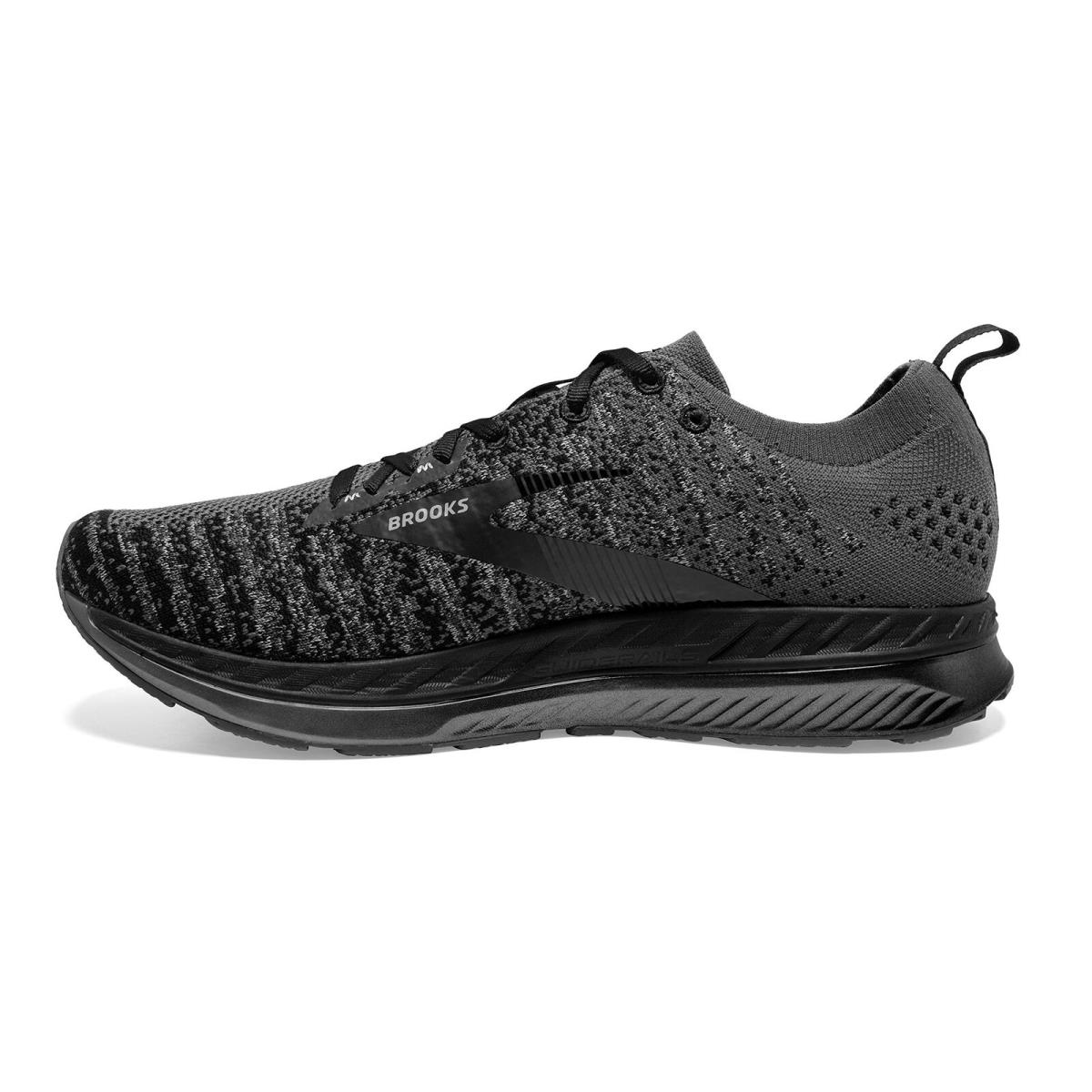 Brooks Mens Bedlam 2 Running Shoe - Ebon Sz_10.5_Ebony/Black/Grey - Black/Grey