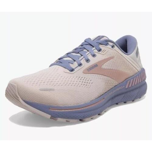 Brooks Women`s Adrenaline Gts 22 Running Shoes Sz 10.5 Med Lilac/tempest/pink