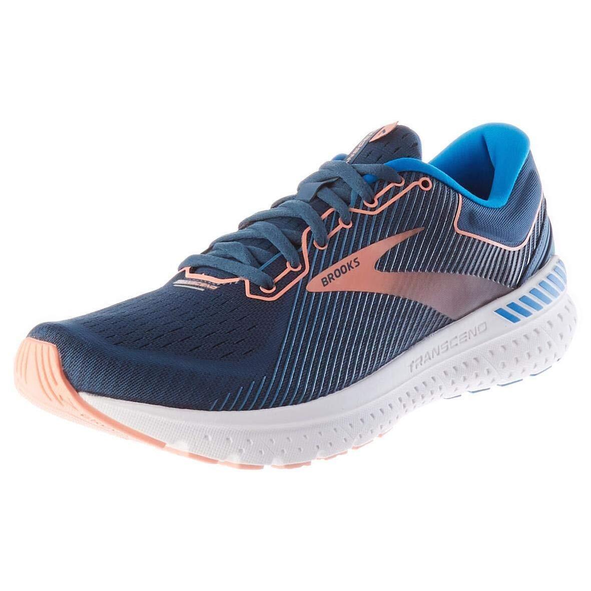 Brooks Womens Transcend 7 Running Shoe - Sz_8.5_Majolica/Navy/Desert