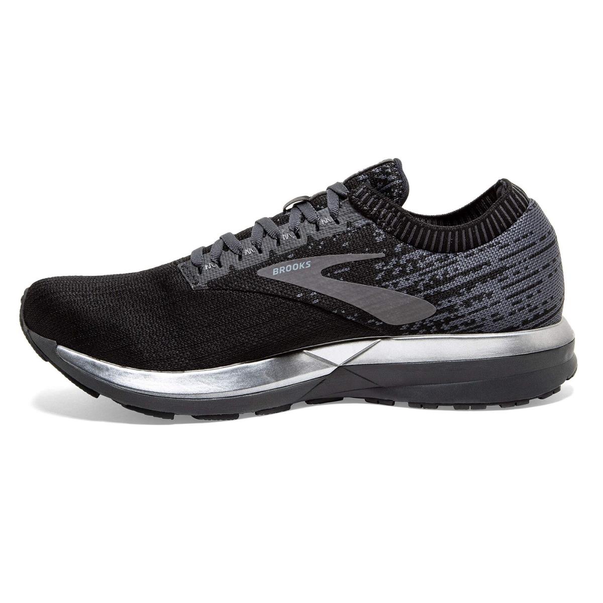 Brooks Mens Ricochet Running Shoe - Blac Sz_9.5_Black/Black/Ebony