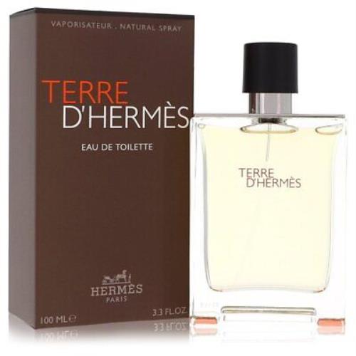 Terre D`hermes by Hermes Eau De Toilette Spray 3.4 oz For Men