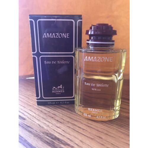 Hermes Paris Amazone Eau De Toilette 125 ml e 4.2 Fl. Oz. Vintage Rare Size