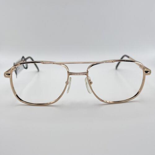 American Optical AO Safety EX550 Z87-2 Eyeglass Sunglass Metal Gold 54-18-140