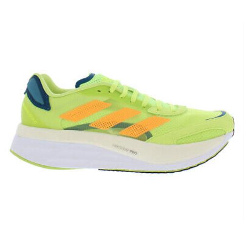 Adidas Adizero Boston 10 Mens Shoes - Neon/Orange, Main: Yellow