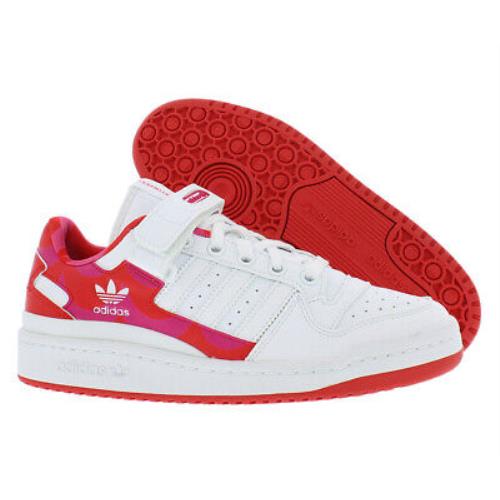 Adidas Forum Low Womens Shoes - Team Real Magenta/Vivid Red/Footweart White, Main: Red