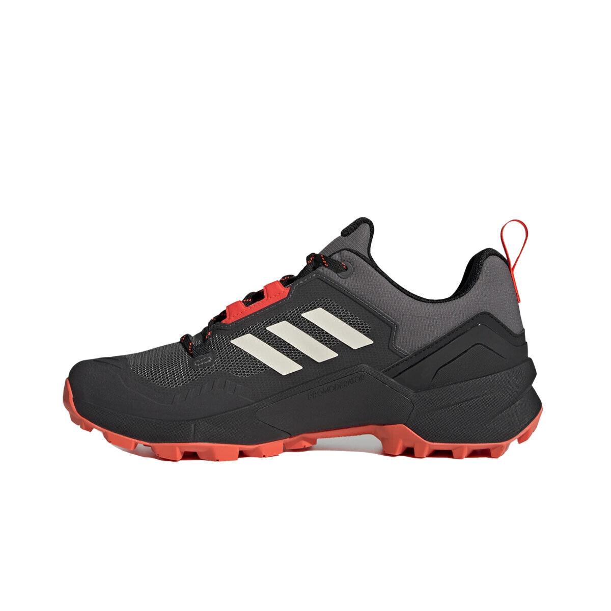 Adidas Terrex Swift R3 Gtx Hiking Shoes Men Grey Four KYX25 Lace Up - Grey Four/Wonder White/Solar Red