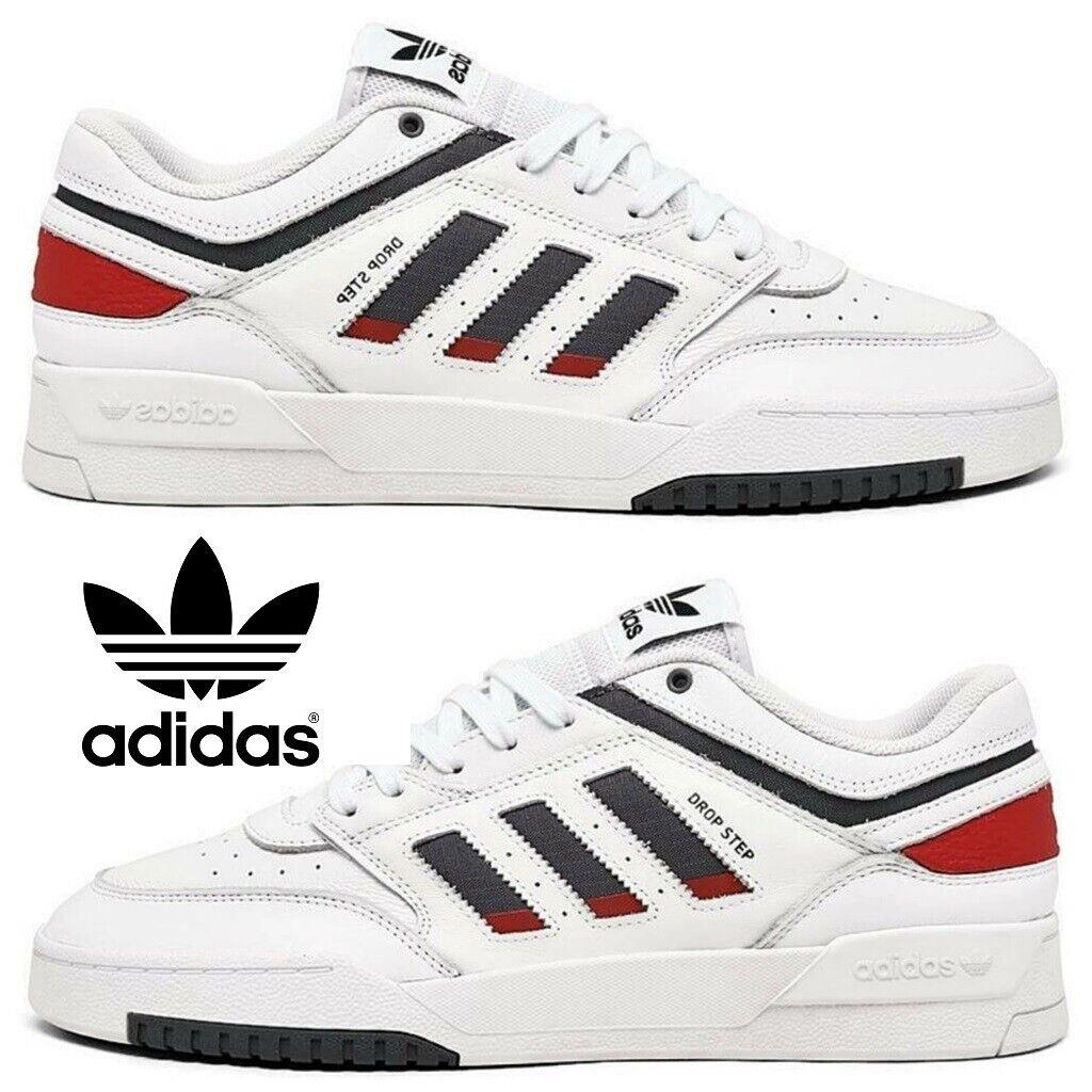 Adidas Originals Drop Step Low Men`s Sneakers Comfort Sport Casual Shoes White