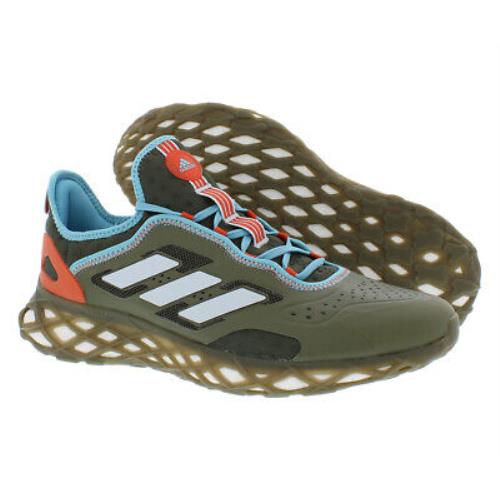Adidas Web Boost Mens Shoes Size 13 Color: Olive Strata/halo Blue/preloved Red - Olive Strata/Halo Blue/Preloved Red, Main: Green