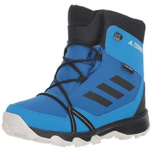 Adidas Outdoor Unisex-kids Terrex Snow CP CW K Hiking Shoe Clear Aqua/black/vap - Clear Aqua/Black/Vapour Blue