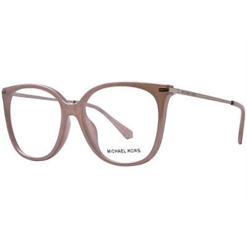 Michael Kors Budapest MK4084U 3900 Eyeglasses Women`s Blush Camel Full Rim 54mm