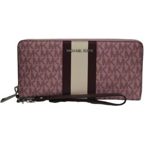 Michael Kors Jet Set Travel Continental Wristlet - Royal Pink Multi