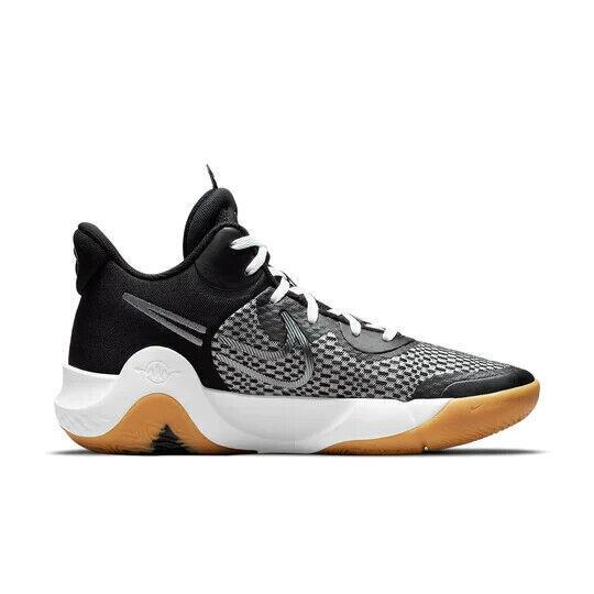 Nike KD Trey 5 IX CW3400-006 Men`s Black Cool Gray White Basketball Shoes LTE43 - Black Cool Gray White