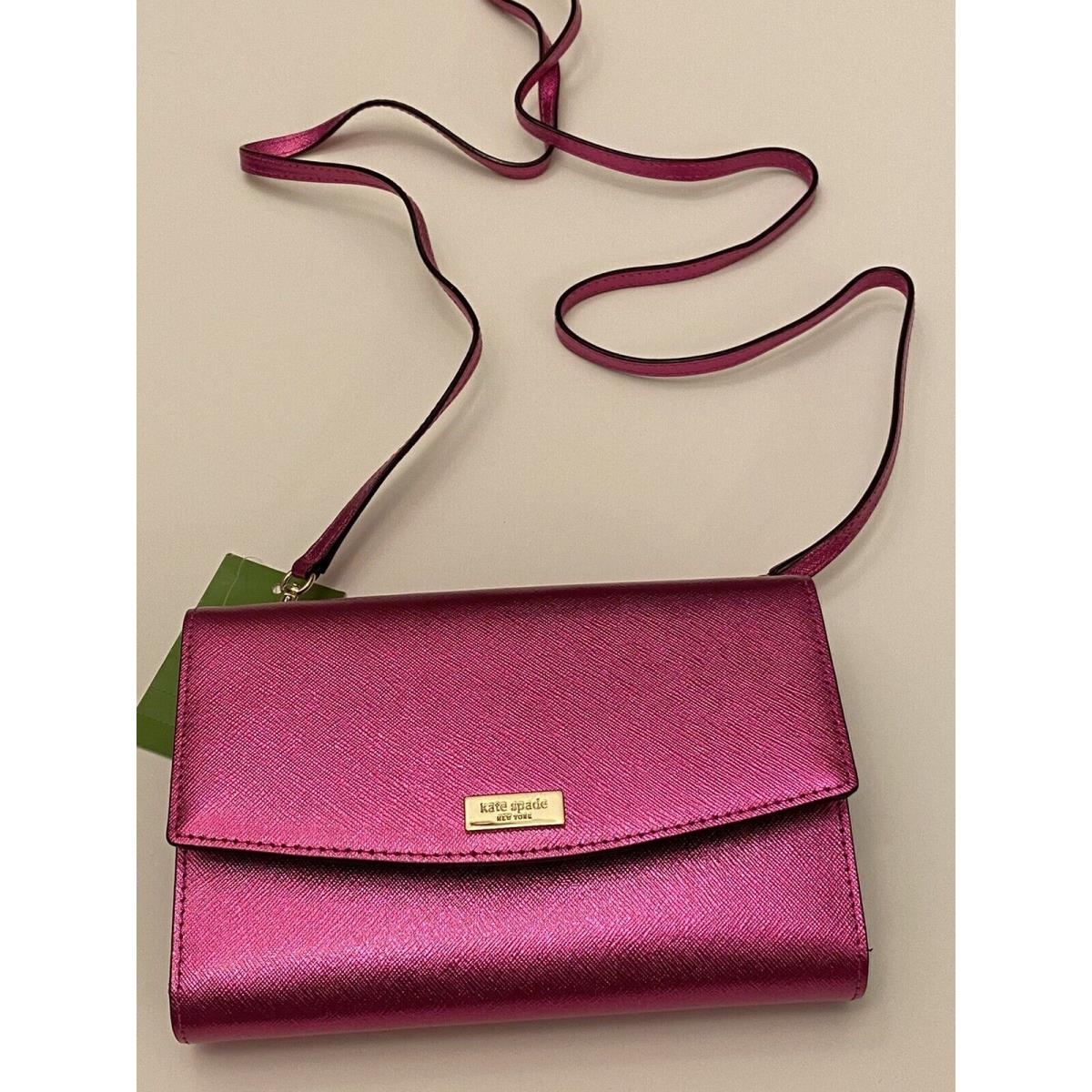 Kate Spade Laurel Way Baja Pink Rose Winnie Crossbody Wallet
