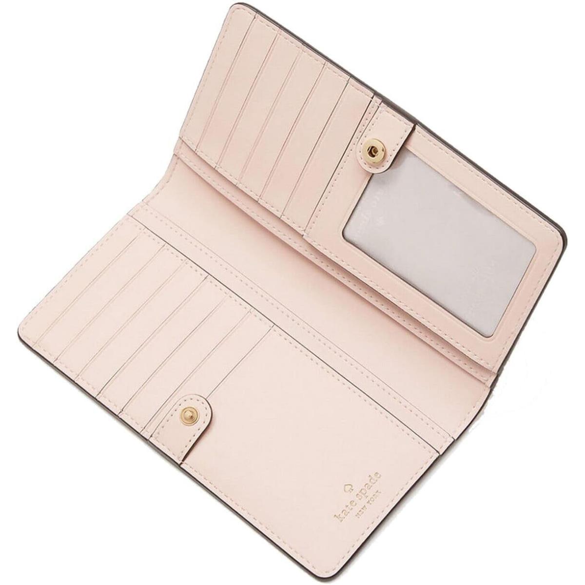 Kate Spade Wallet For Women Madison Large Slim Bifold Wallet Conch Pink