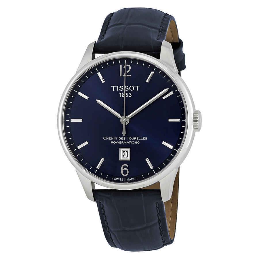 Tissot Chemin Des Tourelles Automatic Blue Dial Men`s Watch T0994071604700