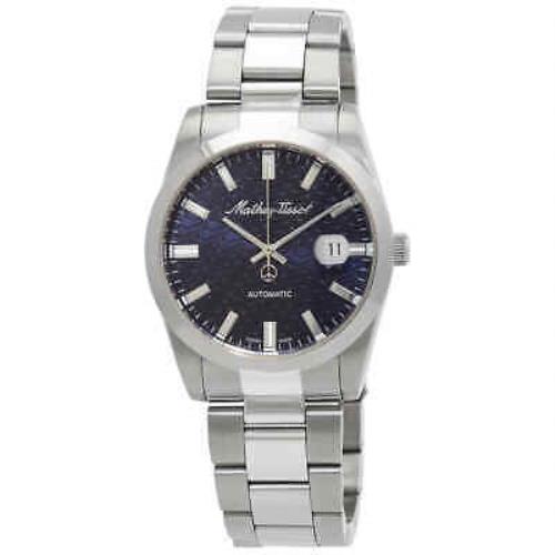 Mathey-tissot Mathy I Automatic Blue Dial Men`s Watch H1450ATB - Dial: Blue, Band: Silver-tone, Bezel: Silver-tone