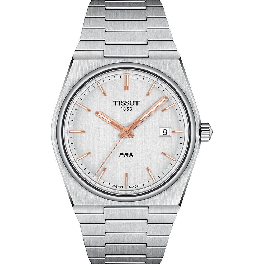 Tissot T1374101103100 Prx 40MM Quartz Silver Bracelet T137.410.11.031.00