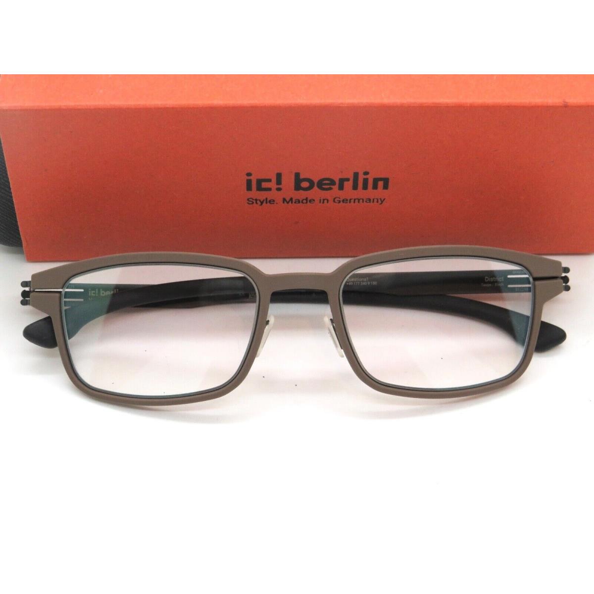 IC Berlin District Taupe/black 51mm Eyeglasses