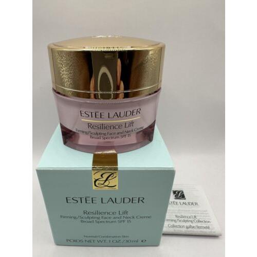 Estee Lauder Resilience Lift Firming/sculpting Face Neck Creme Spf 15 1 oz/30ml