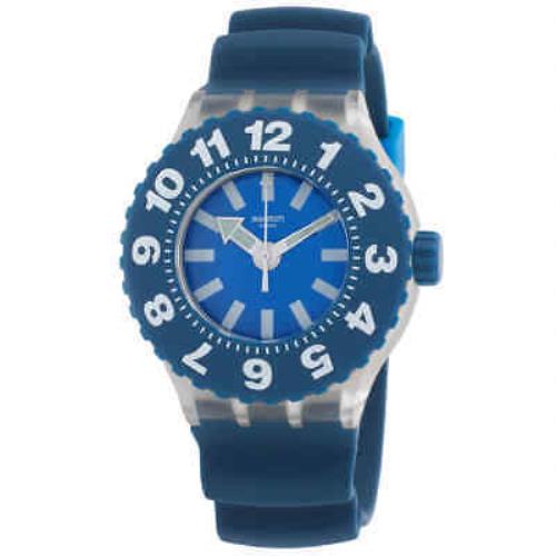 Swatch Die Blaue Quartz Blue Dial Unisex Watch SUUK112 - Dial: Blue, Band: Blue, Bezel: