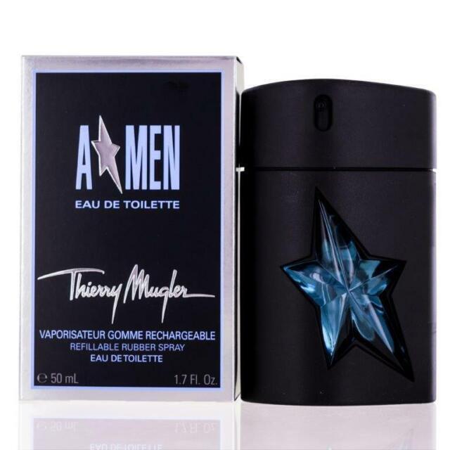 A Men Angel 1.7 OZ Eau DE Toilette Refillable Rubber Spray Thierry Mugler