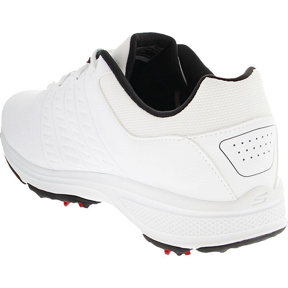 Mens Skechers GO Golf Torque 2 White Black Waterproof Leather Cleats Shoes - White