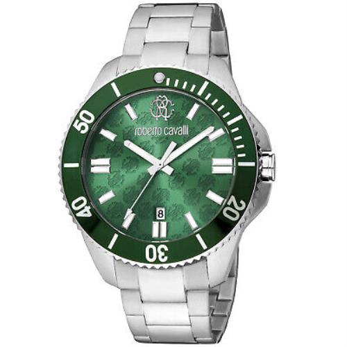 Roberto Cavalli Men`s Classic Green Dial Watch - RC5G013M0105