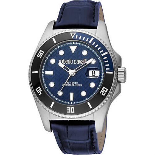 Roberto Cavalli Men`s Classic Blue Dial Watch - RC5G042L0025