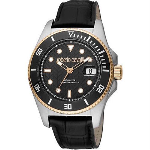 Roberto Cavalli Men`s Classic Black Dial Watch - RC5G042L0035