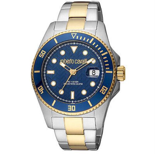 Roberto Cavalli Men`s Classic Blue Dial Watch - RC5G042M0075