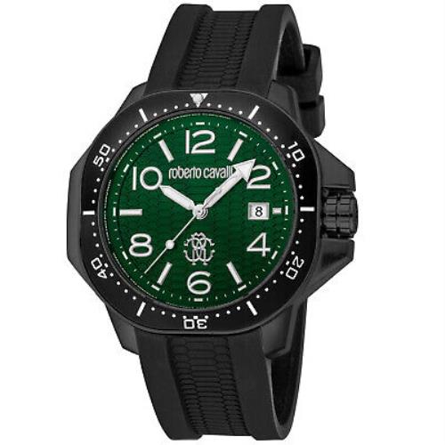 Roberto Cavalli Men`s Classic Green Dial Watch - RC5G101P0035