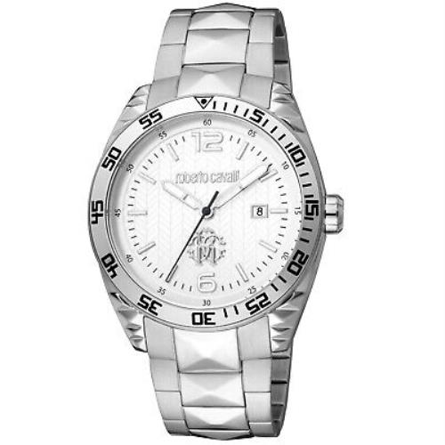 Roberto Cavalli Men`s Classic Silver Dial Watch - RC5G018M0055
