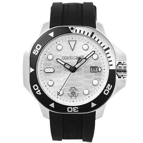 Roberto Cavalli Men`s Classic Silver Dial Watch - RC5G044P0055