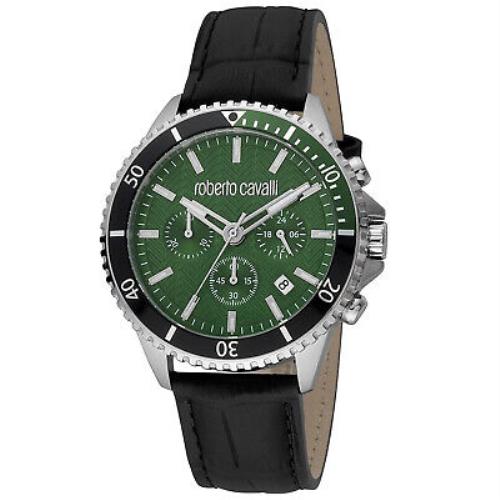 Roberto Cavalli Men`s Classic Green Dial Watch - RC5G049L0015