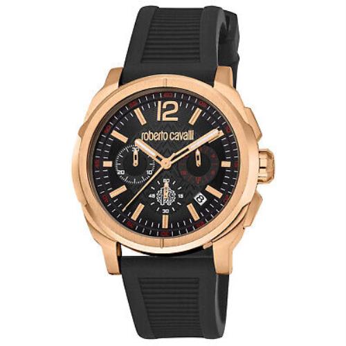 Roberto Cavalli Men`s Classic Black Dial Watch - RC5G085P0075