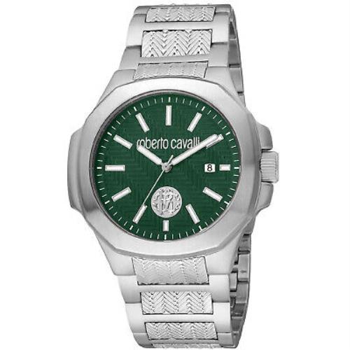 Roberto Cavalli Men`s Classic Green Dial Watch - RC5G050M0055