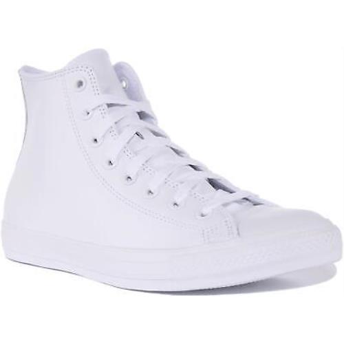 Converse 1T406 Ct Unisex High Top Leather Sneakers In White Size US 3 - 9