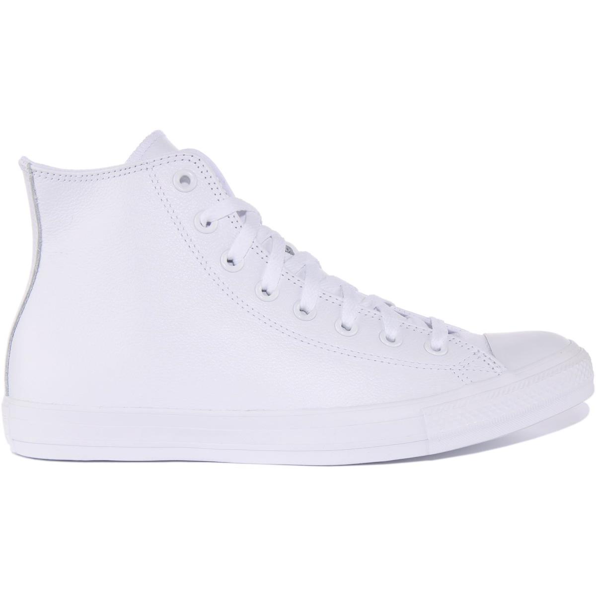 Converse 1T406 Ct Unisex High Top Leather Sneakers In White Size US 3 - 9 WHITE