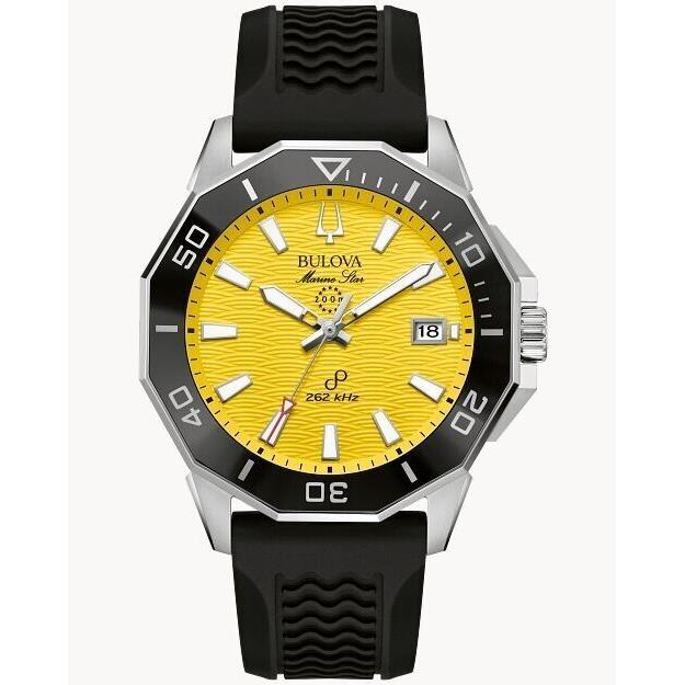 Bulova Marine Star Precisionist Sport Yellow Dial Men`s Watch 96B431