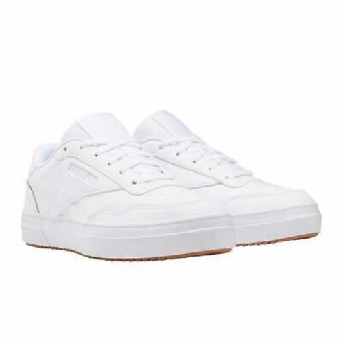 Reebok Womens Sneakers White Shoes Club Memt Padded Sockliner Leather Mesh Upper