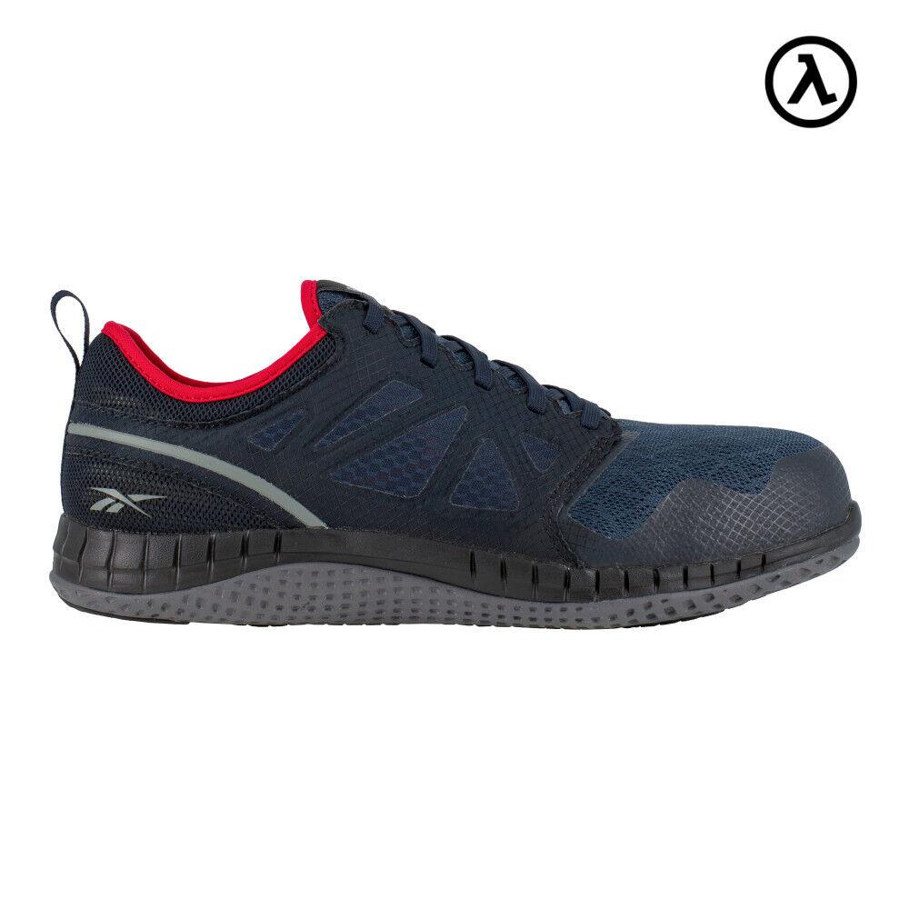 Reebok Zprint Work Men`s Athletic Shoe Navy/red/grey Boots RB4250 - All Sizes - Navy, Red, and Grey