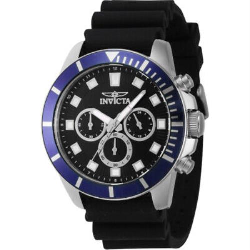 Invicta Pro Diver Chronograph Gmt Quartz Black Dial Men`s Watch 46079